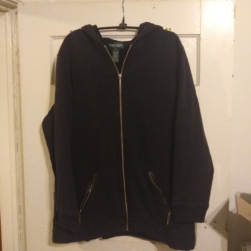 Black 1x hoodie Ralph Lauren thick quality